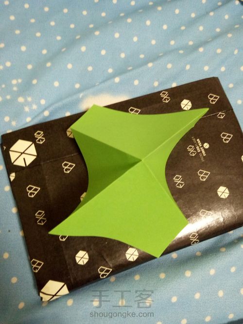 萌萌哒的多用小猫折纸 第4步