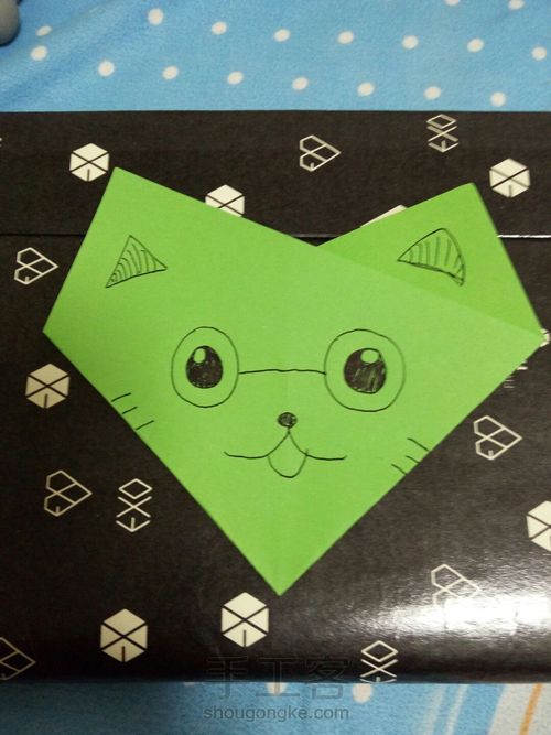 萌萌哒的多用小猫折纸 第6步