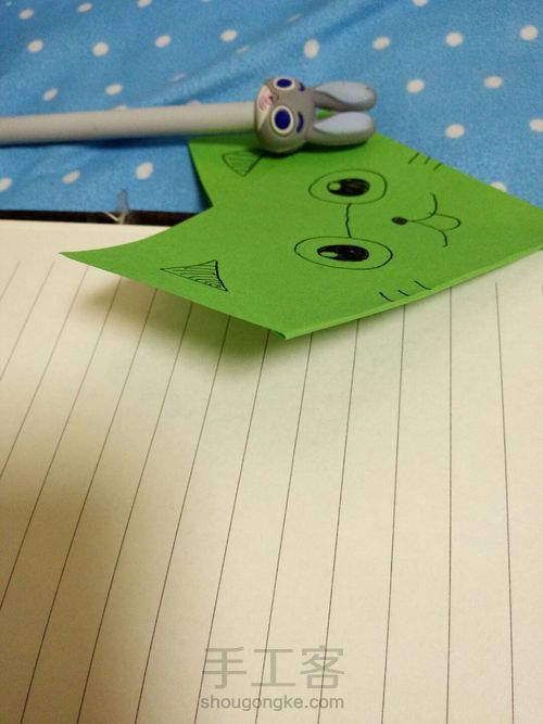 萌萌哒的多用小猫折纸 第7步