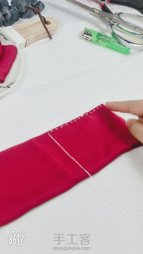 缎面大蝴蝶结 第4步