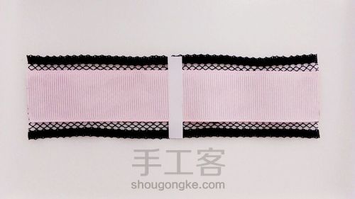 唯美蕾丝发夹 第3步