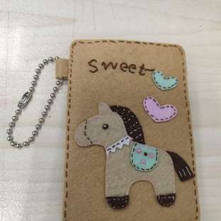 情侣小马不织布卡包过程2