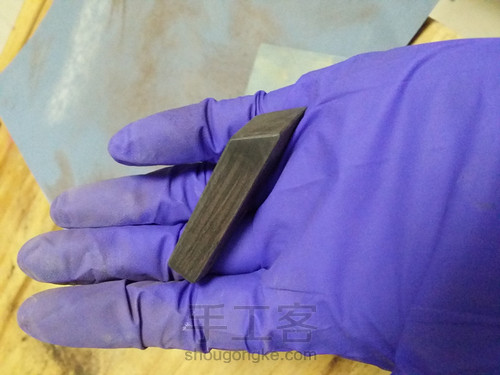 顾客定制——紫光檀挂坠 第7步