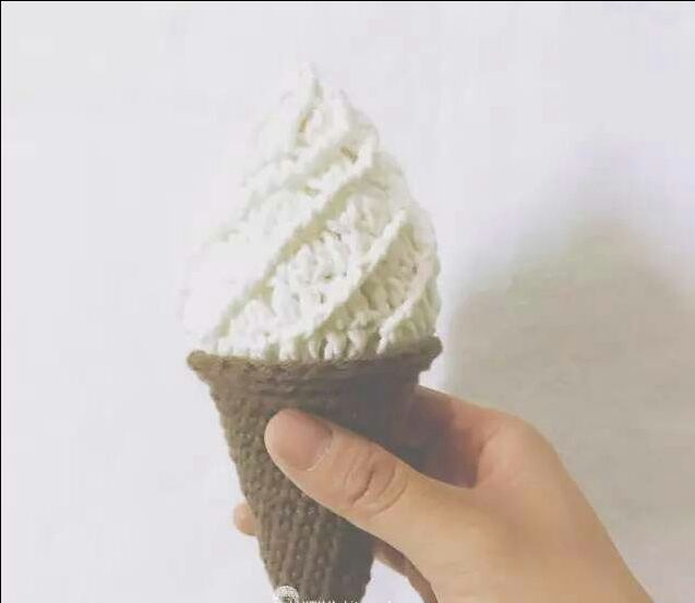简单的一款冰淇淋钩法