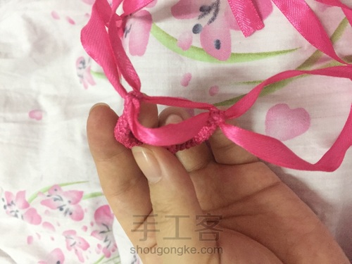 丝带心形挂饰 第10步