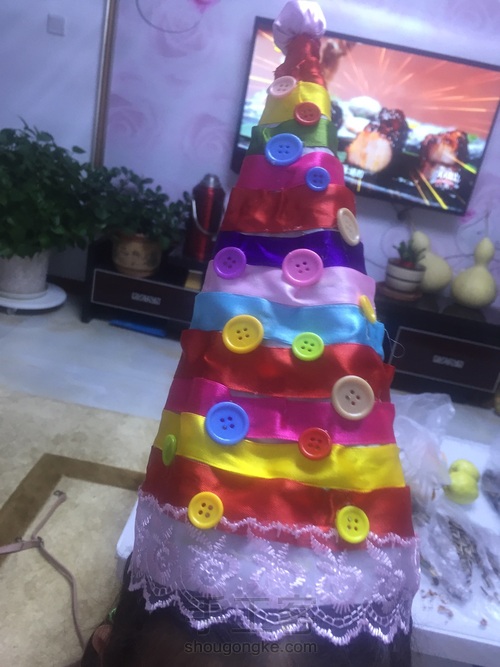 彩虹🌈圣诞帽 第4步