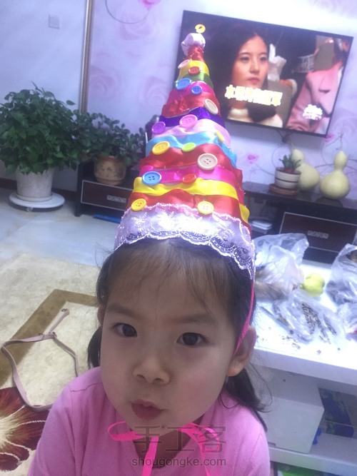 彩虹🌈圣诞帽 第5步