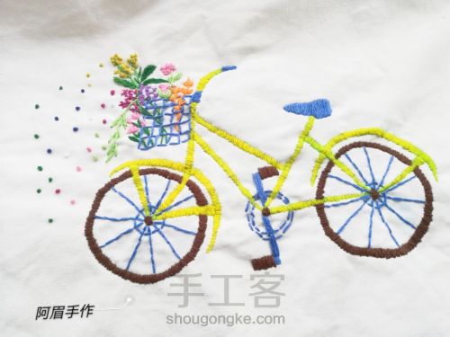 刺绣      自行车🚲 第16步