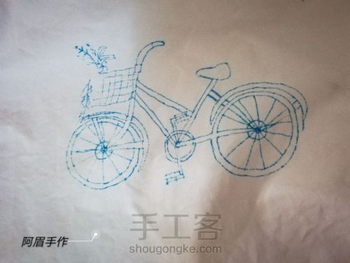 刺绣      自行车🚲 第6步