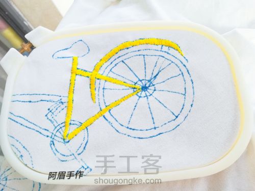 刺绣      自行车🚲 第7步