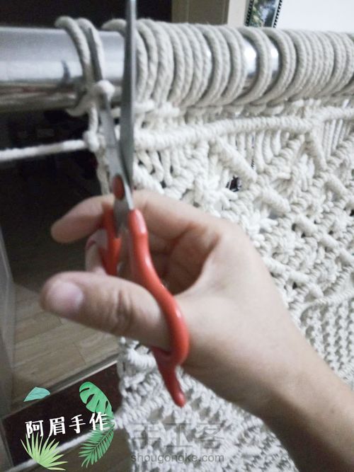 Macrame 抱枕 第17步