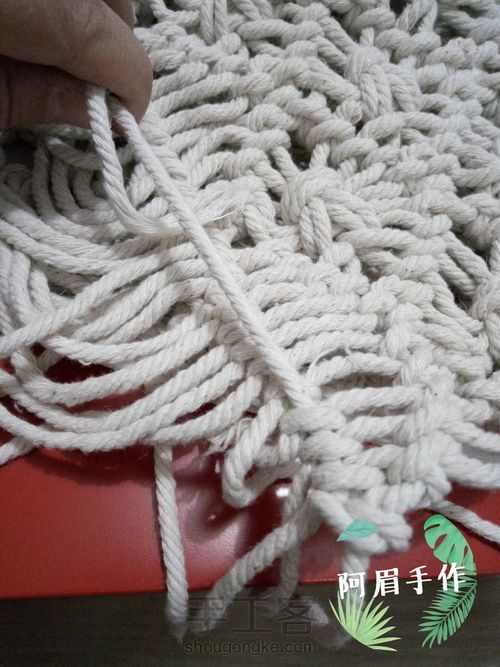 Macrame 抱枕 第19步