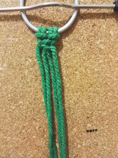 Macrame  圣诞树系列七绿野仙踪 第1步