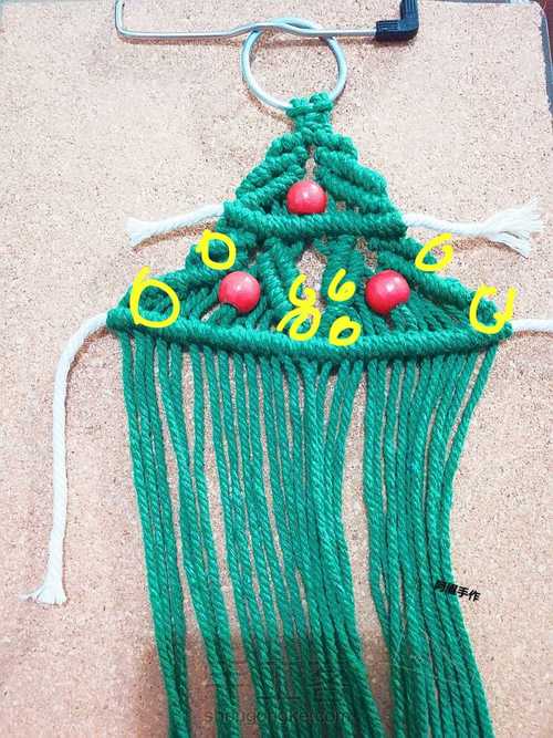 Macrame  圣诞树系列七绿野仙踪 第11步