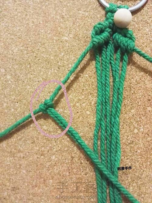 Macrame  圣诞树系列七绿野仙踪 第4步