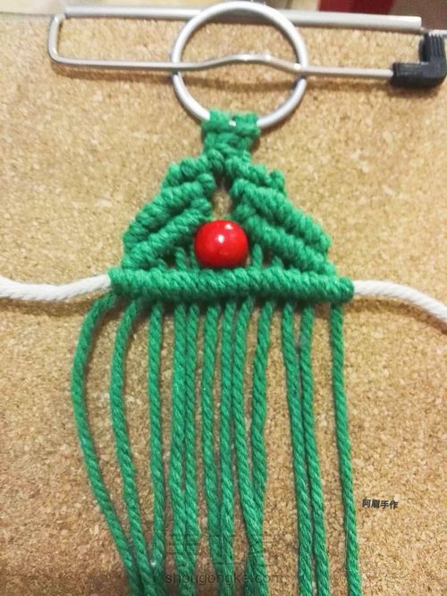 Macrame  圣诞树系列七绿野仙踪 第8步