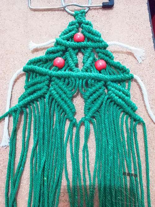Macrame  圣诞树系列七绿野仙踪 第13步