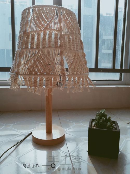 Macrame 灯罩 摇篮曲 第12步