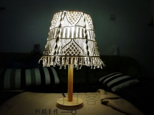 Macrame 灯罩 摇篮曲 第14步