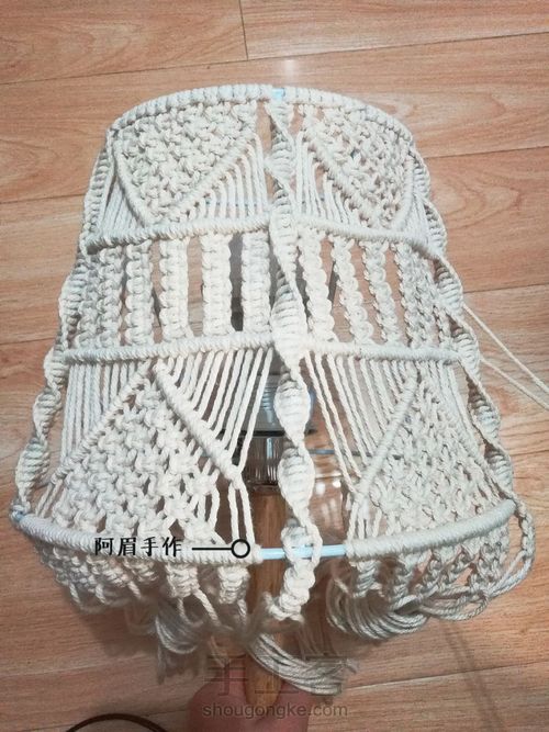 Macrame 灯罩 摇篮曲 第9步