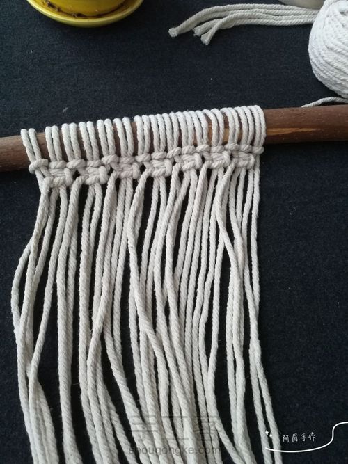 Macrame  植物挂篮   比约的家 第2步