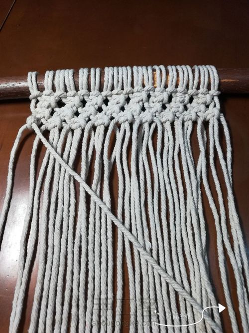 Macrame 植物挂篮 比约的家 第4步