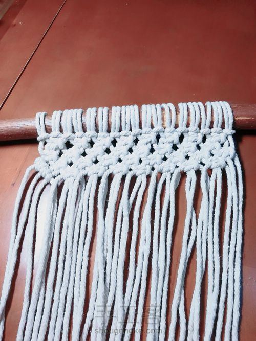 Macrame  植物挂篮   比约的家 第5步