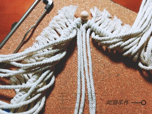 Macrame杯垫系列 拥抱自然 第4步