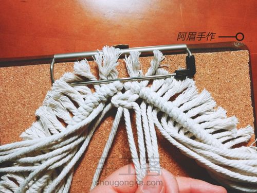 Macrame杯垫系列 拥抱自然 第5步