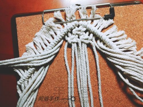 Macrame杯垫系列      拥抱自然 第6步