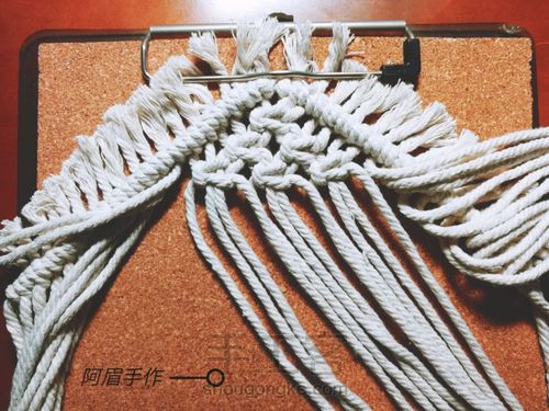 Macrame杯垫系列 拥抱自然 第7步