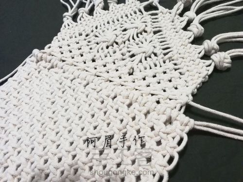 macrame   淑女风编织包 第6步