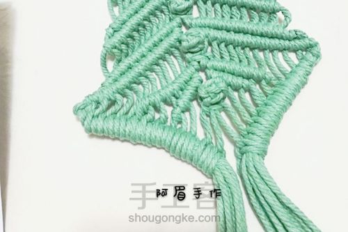 Macrame  圣诞树系列十一初雪 第10步