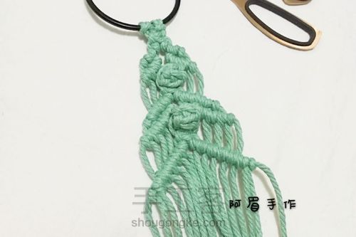 Macrame  圣诞树系列十一初雪 第7步