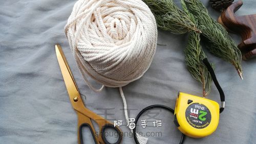 Macrame 圣诞树系列十二甜蜜蜜 第1步