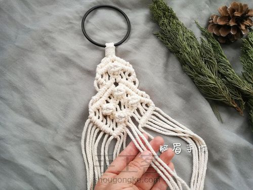 Macrame 圣诞树系列十二甜蜜蜜 第10步