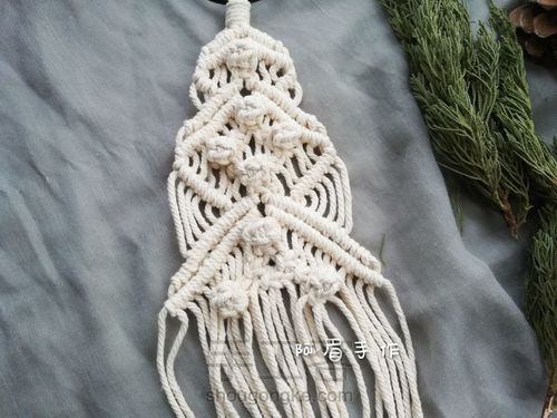 Macrame   圣诞树系列十二甜蜜蜜 第12步