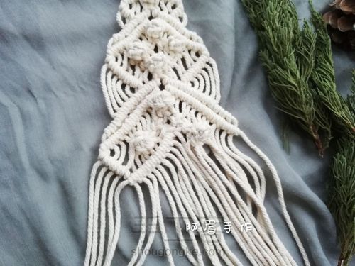 Macrame 圣诞树系列十二甜蜜蜜 第13步