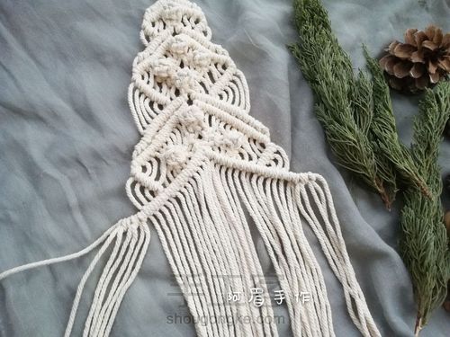 Macrame 圣诞树系列十二甜蜜蜜 第14步