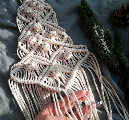 Macrame 圣诞树系列十二甜蜜蜜 第21步