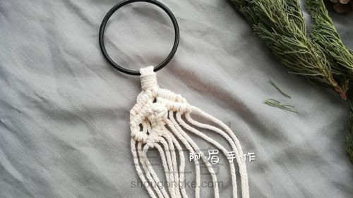 Macrame   圣诞树系列十二甜蜜蜜 第5步