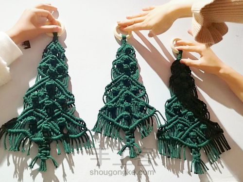 Macrame   圣诞树系列十二甜蜜蜜 第25步