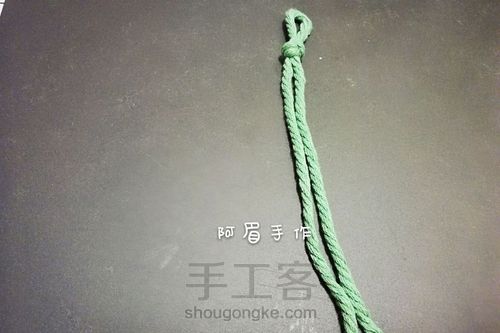 Macrame   叶子羽毛的制作方法一 第1步