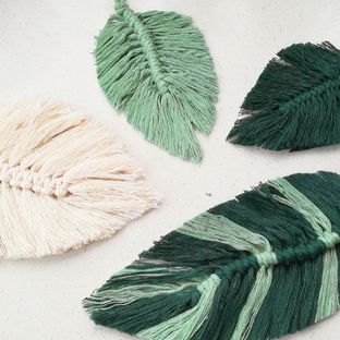 Macrame     叶子羽毛的制作方法二