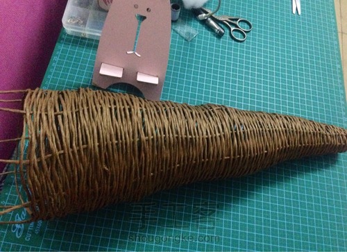 纸滕花篓 第4步