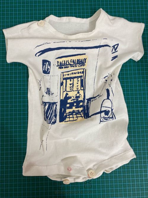 原创 T恤改婴儿连体服 旧物改造 第9步