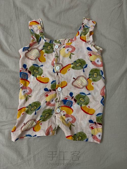 原创，衬衫改婴儿服，简易版 第9步