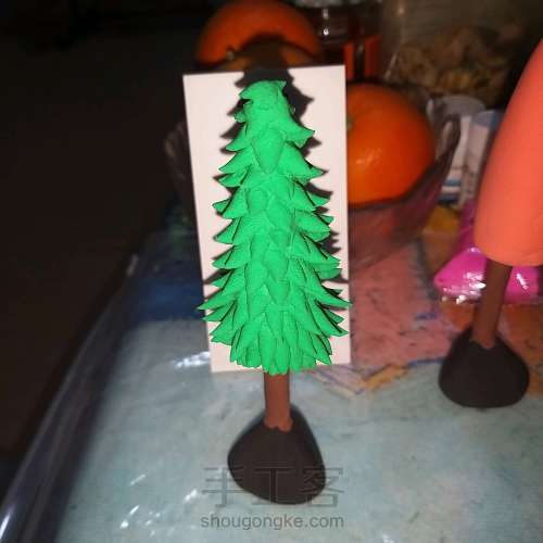 圣诞树🎄超轻黏土教程 第4步