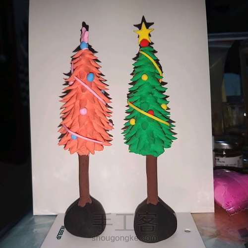 圣诞树🎄超轻黏土教程 第8步