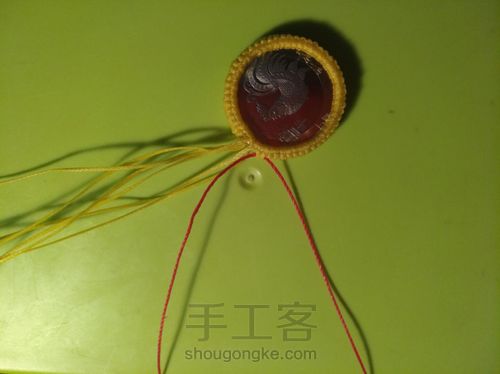 鸡宝宝的手工鸡。 第10步